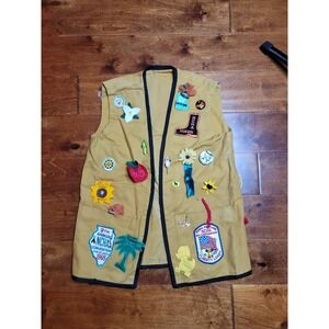 Vintage NCHA National Campers & Hikers Association Patch Vest 1960's PA MD